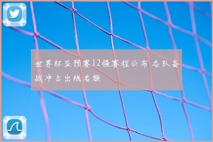 世界杯亚预赛12强赛程公布 各队备战冲击出线名额